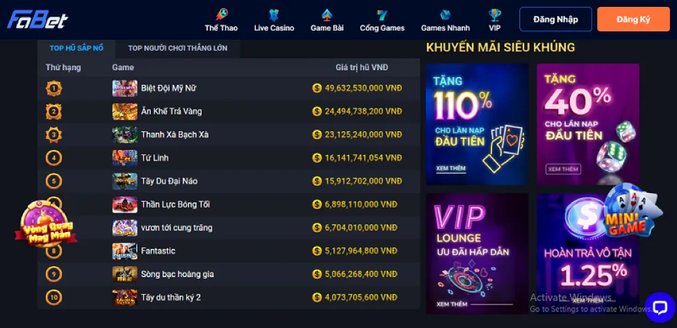 Ưu đãi đặc biệt và mã 77win9 code